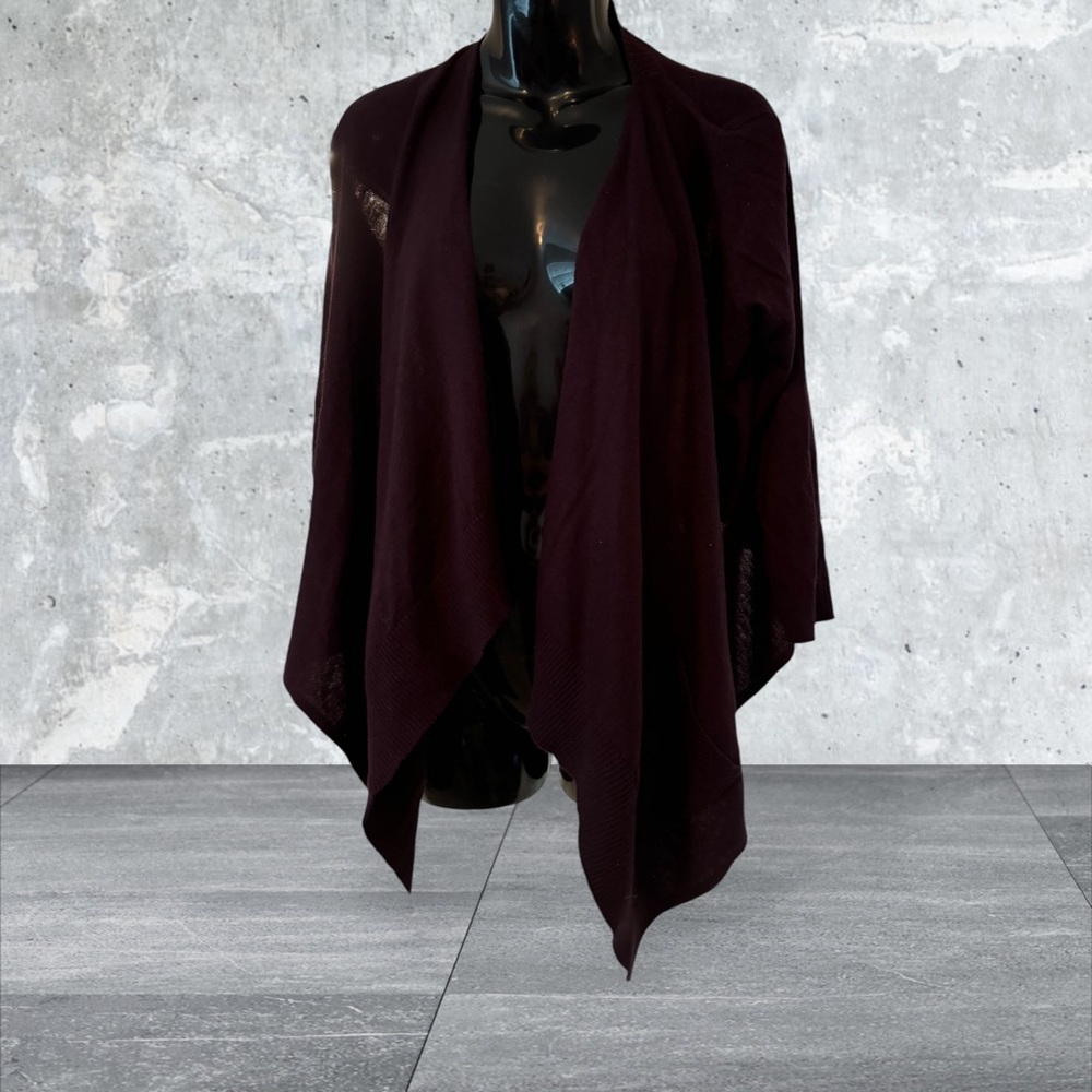 Loft Casual Purple Relaxed Fit Open Front Blazer Jacket. Size Small